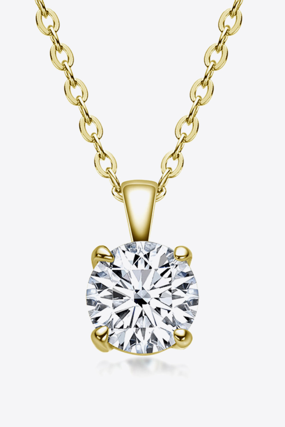 *APP EXCLUSIVE* 925 Sterling Silver 1 Carat Moissanite Chain-Link Necklace
