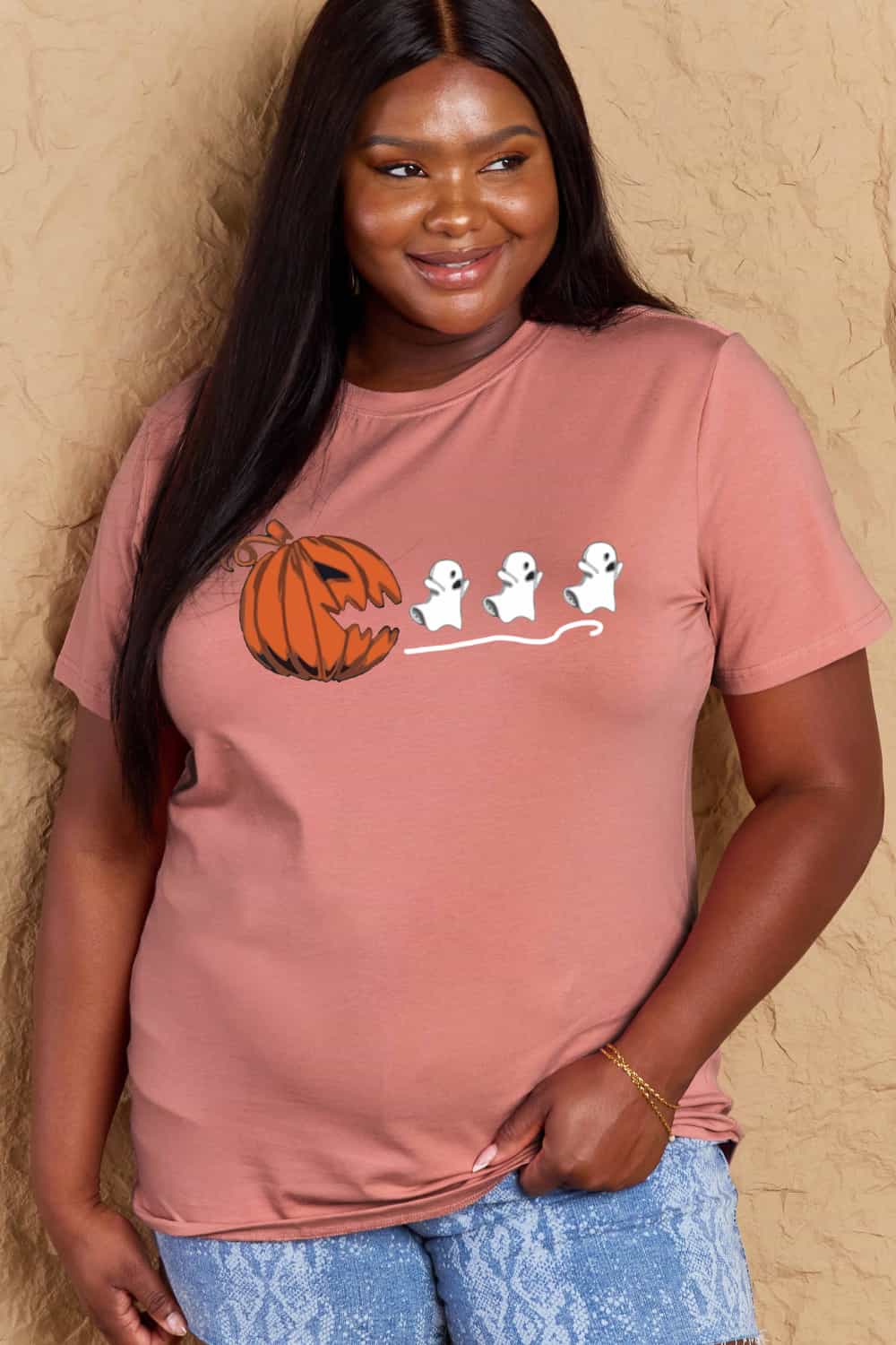 *APP EXCLUSIVE* Jack-O'-Lantern Graphic Cotton T-Shirt
