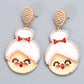 *APP EXCLUSIVE* Rhinestone Mrs. Claus Earrings