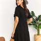 *APP EXCLUSIVE* Vneck Flounce Sleeve Tiered Dress