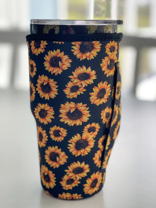 Sunflower Drink Koozie - Large