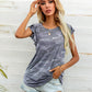 Round Neck Butterfly Sleeve Top