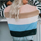 *APP EXCLUSIVE* Colorblock Boat Neck Dropped Shoulder Sweater