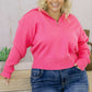 *APP EXCLUSIVE* Collared Neck Zip-Up Long Sleeve Sweater