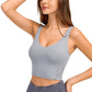 *APP EXCLUSIVE* Deep Vneck Crop Sports Bra