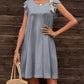*APP EXCLUSIVE* Round Neck Flutter Sleeve Dress with Pockets