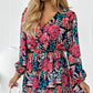 * APP EXCLUSIVE* Printed Long Sleeve Slit Dress