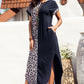 *APP EXCLUSIVE* Leopard Colorblock Maxi Dress
