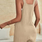 Scoop Neck Romper with Pockets