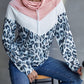 *APP EXCLUSIVE* Leopard Colorblock Drawstring Sweatshirt