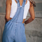 Wide Leg Denim Overalls