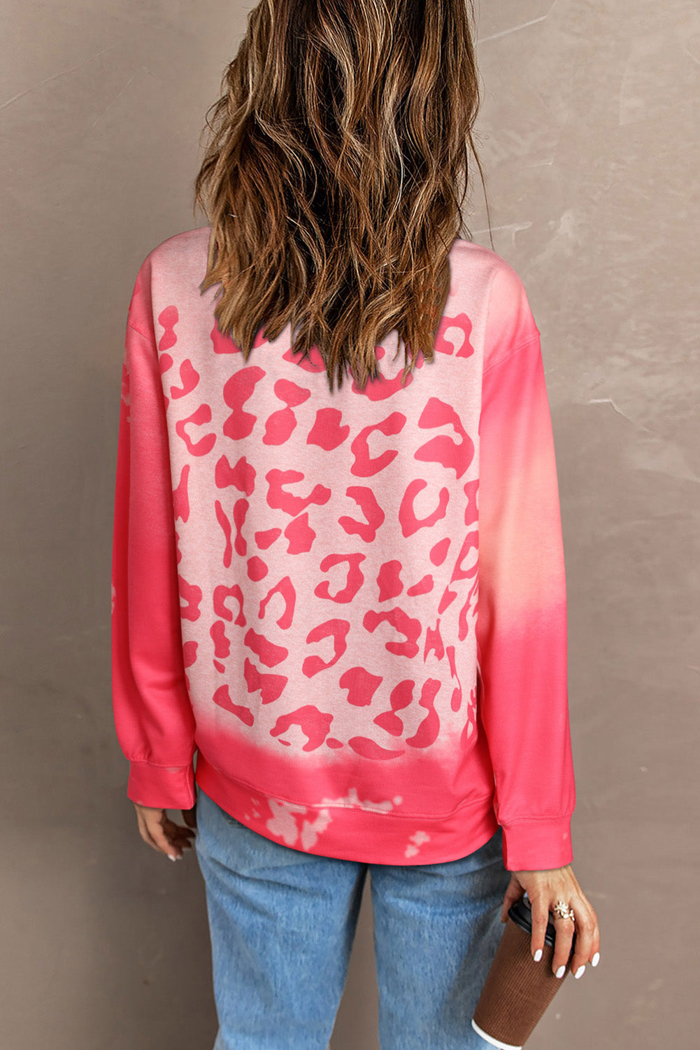 *APP EXCLUSIVE* Printed Round Neck Dropped Shoulder Sweatshirt