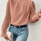 *APP EXCLUSIVE*Sheer Chevron Sleeve Blouse