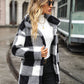 Plaid Collared Neck Button Down Jacket