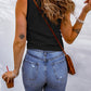 *App Exclusive* Waffle-Knit Scoop Neck Tank Top