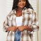 *APP EXCLUSIVE* Plaid Dropped Shoulder Flannel