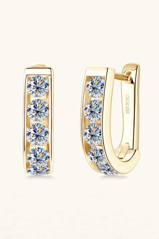 * APP EXCLUSIVE* 1 Carat Moissanite 925 Sterling Silver Earrings