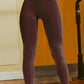 *APP EXCLUSIVE* Wide Waistband Burgundy Sports Leggings