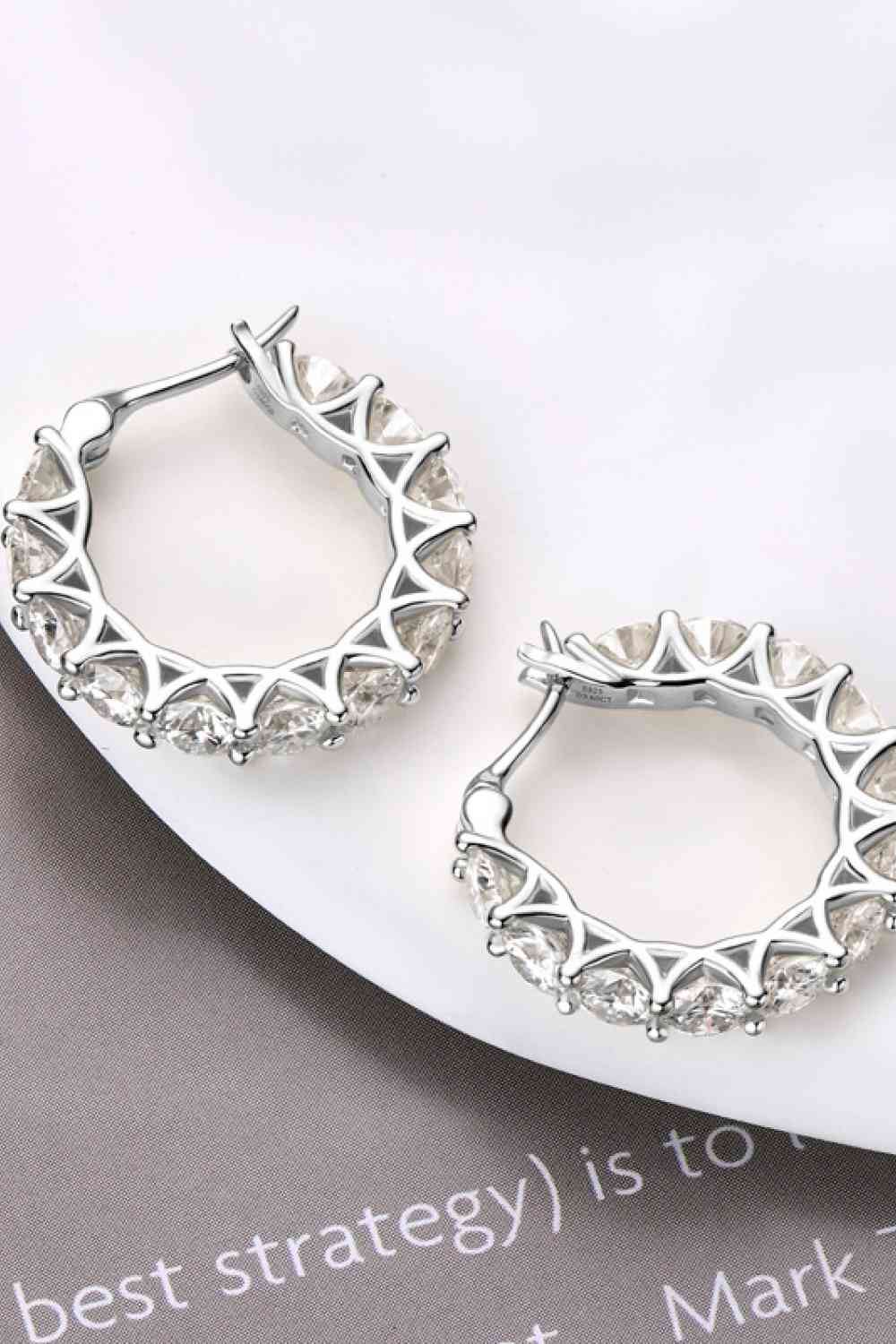 *APP EXCLUSIVE*  7.2 Carat Moissanite 925 Sterling Silver Earrings