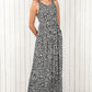 *APP EXCLUSIVE* Leopard Round Neck Sleeveless Maxi Dress