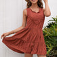 *APP EXCLUSIVE* Tassel Tie Lace Trim Sleeveless Dress