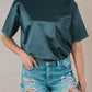 * APP EXCLUSIVE* Round Neck Dropped Shoulder Top