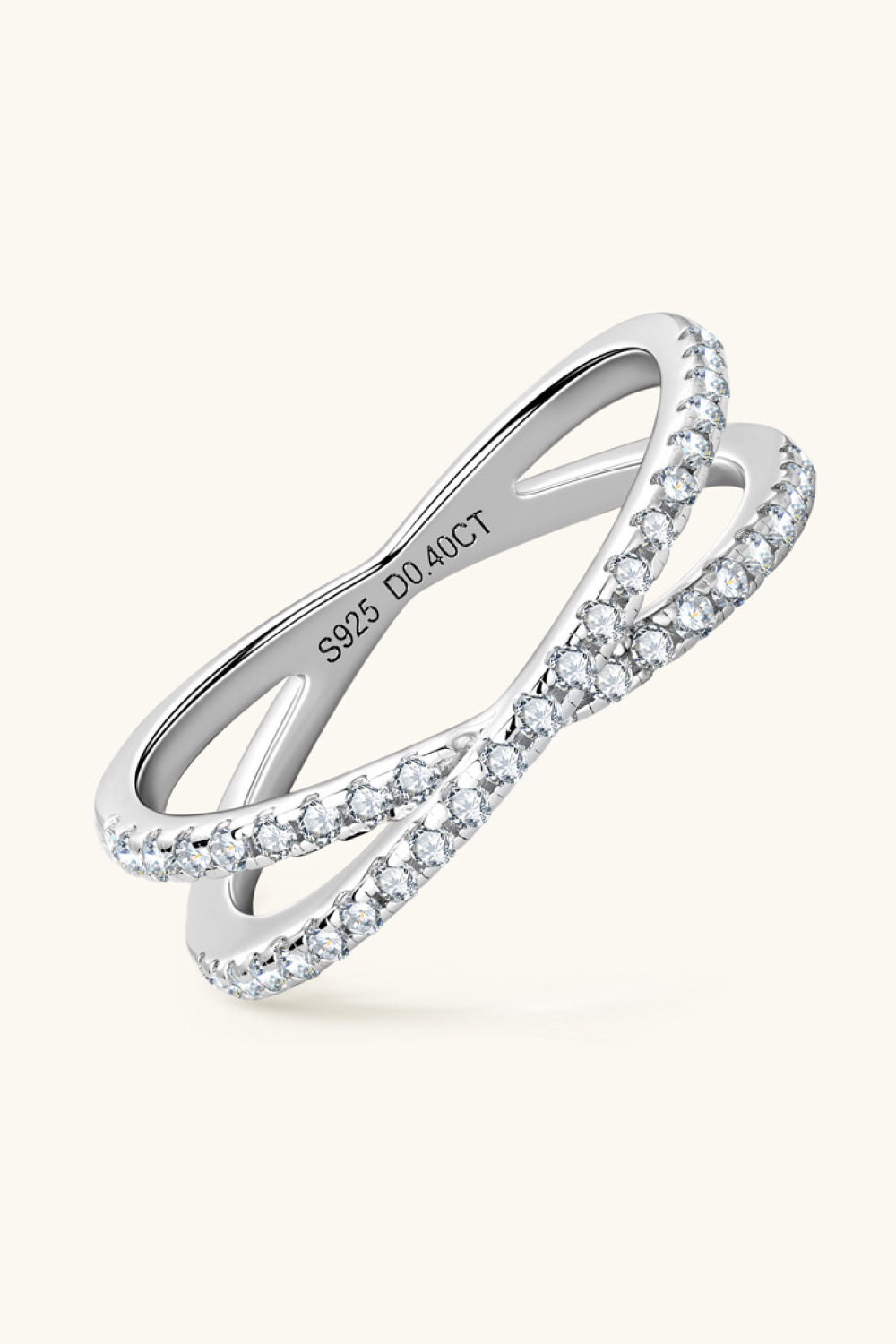 * APP EXCLUSIVE* Moissanite 925 Sterling Silver Infinity Ring