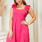 *APP EXCLUSIVE* Ruffled Square Neck Dress