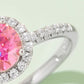 *APP EXCLUSIVE* 1 Carat Moissanite 925 Sterling Silver Halo Ring