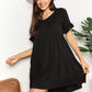*APP EXCLUSIVE* Vneck Flounce Sleeve Tiered Dress
