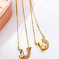 *APP EXCLUSIVE* Horseshoe Opal Copper 14K Gold Plated Pendant Necklace
