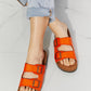 *APP EXCLUSIVE* Double Banded Slide Sandals in Orange