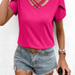 *APP EXCLUSIVE* Strappy Vneck Petal Sleeve Top
