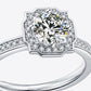 *APP EXCLUSIVE* 1 Carat Moissanite Platinum-Plated Ring