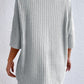 * APP EXCLUSIVE* Round Neck Ribbed Top and Shorts Lounge Set