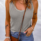 *App Exclusive* Waffle-Knit Scoop Neck Tank Top