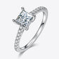 *APP EXCLUSIVE* 1.21 Carat Moissanite 925 Sterling Silver Side Stone Ring