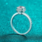 *APP EXCLUSIVE* 1 Carat Moissanite 925 Sterling Silver Halo Ring