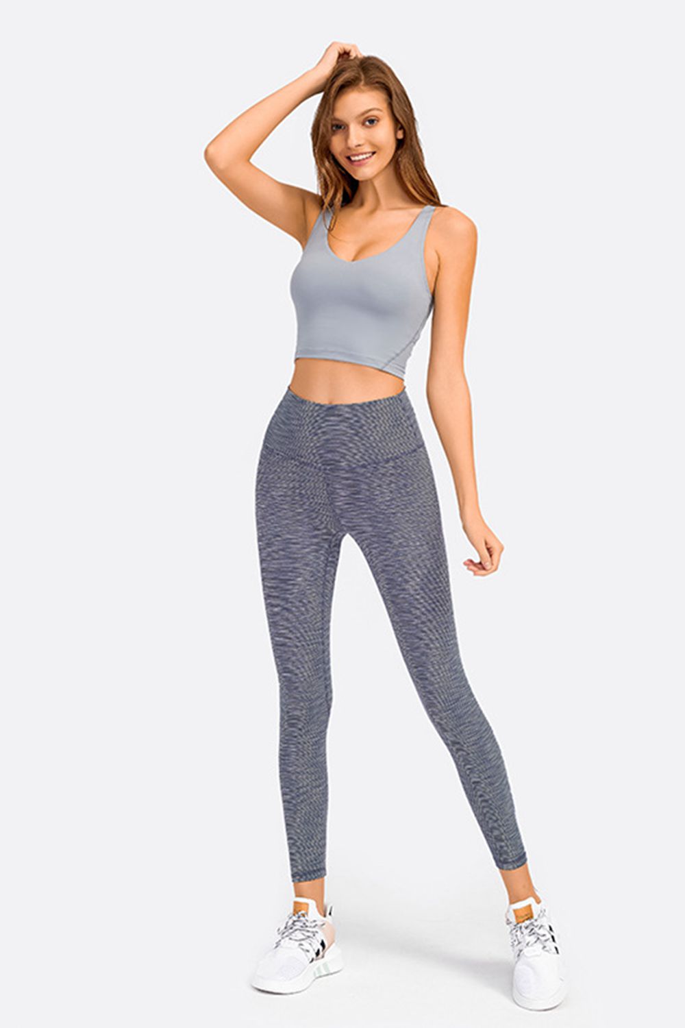 *APP EXCLUSIVE* Deep Vneck Crop Sports Bra