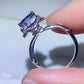 *APP EXCLUSIVE* 2 Carat Moissanite Contrast 925 Sterling Silver Ring