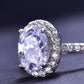 *APP EXCLUSIVE* 2 Carat Moissanite Platinum-Plated Ring