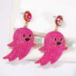 *APP EXCLUSIVE* Ghost Shape Synthetic Pearl Dangle Earrings
