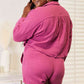 *APP EXCLUSIVE* Buttoned Long Sleeve Top and Shorts Set