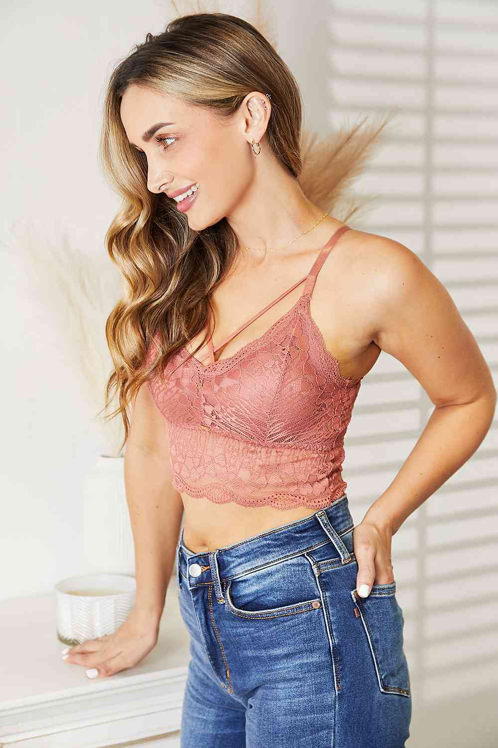 *APP EXCLUSIVE* JadyK Luna Crisscross Front Lace Bralette