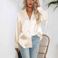 *APP EXCLUSIVE*  Satin Button Up Long Sleeve Shirt