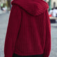 Zip-Up Hooded Jacket with Pockets