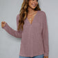*APP EXCLUSIVE* Dropped Shoulder High-Low Waffle-Knit Top
