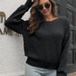*APP EXCLUSIVE* Crisscross Surplice Neck Long Sleeve Sweater