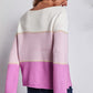 *APP EXCLUSIVE* Colorblock Horizontal Ribbing Sweater