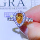 *APP EXCLUSIVE* 1 Carat Moissanite Contrast Teardrop Ring